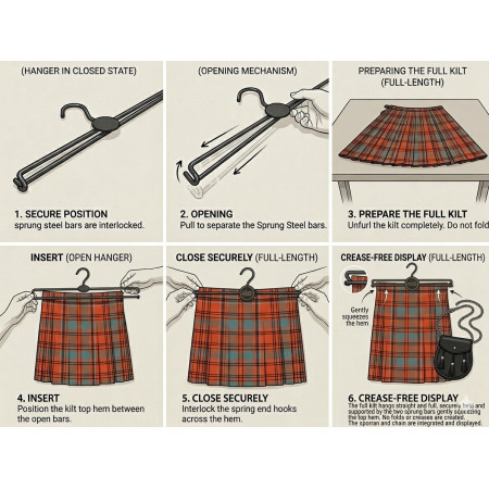 Instruction on Hanging a Kilt